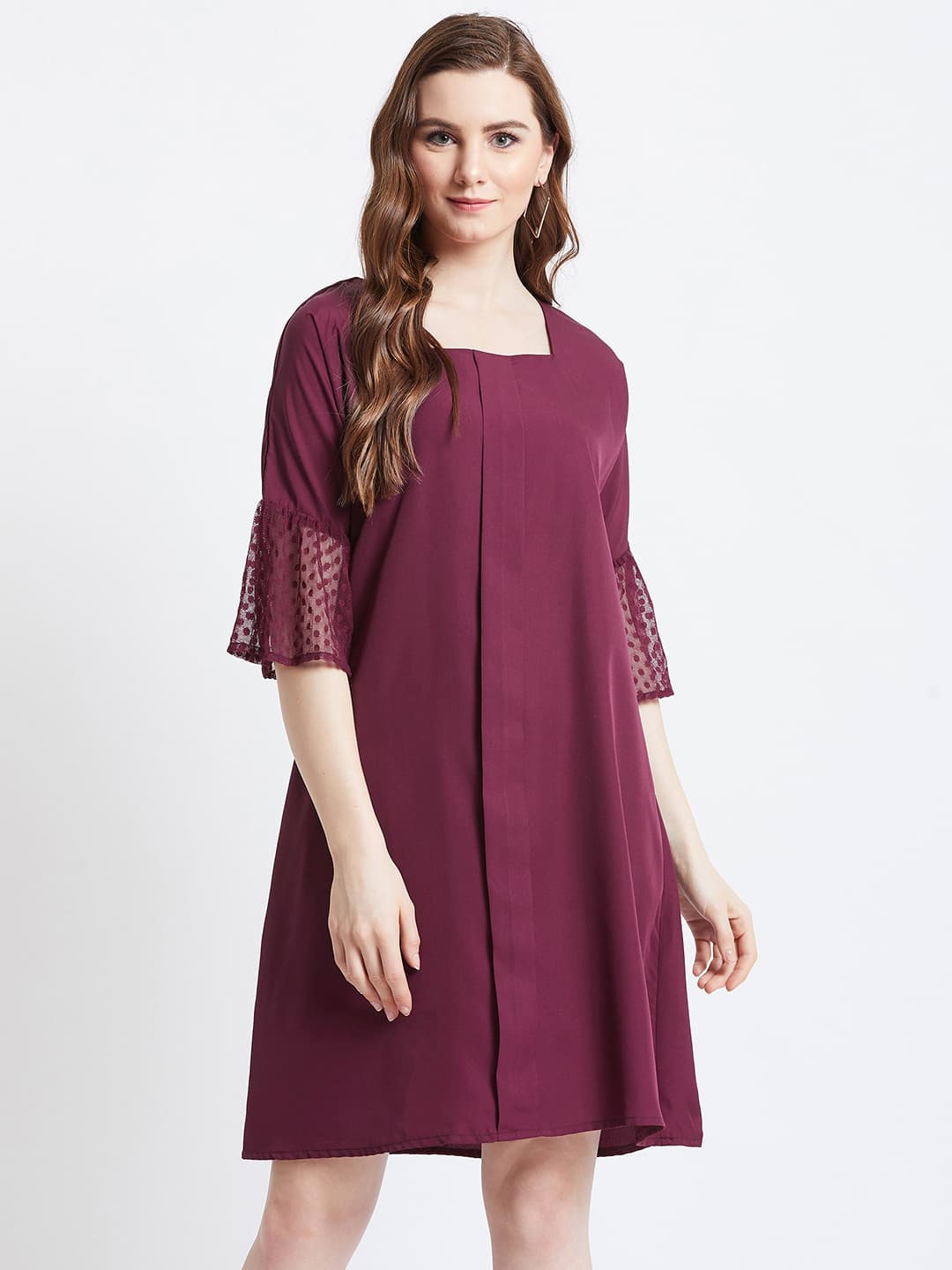 Ivory Floral Midi Dress